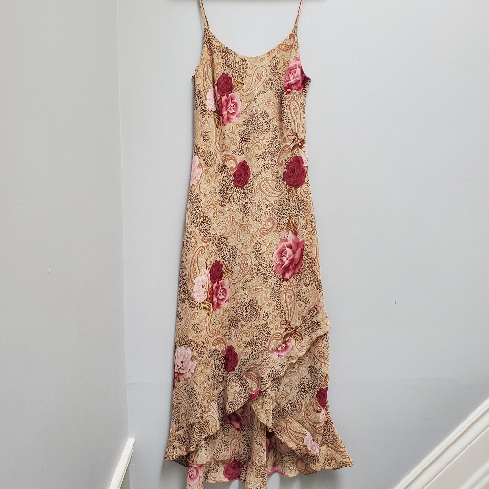 Jessica 90s midi length leopard dress size 8